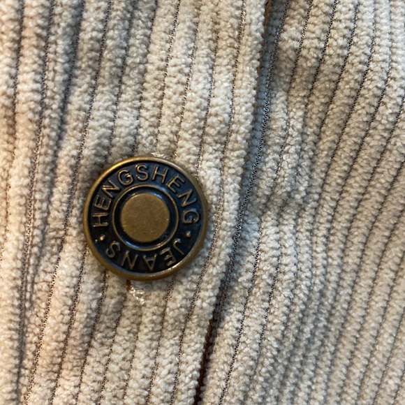 HENGSHENG JEANS Sweatshirt / Shirt w/ 4-Button Placket. Patch Pocket at Elbows. - Picture 8 of 8